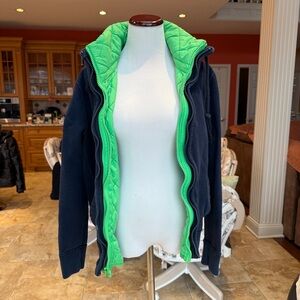 Vintage Abercrombie & Fitch navy zip jacket